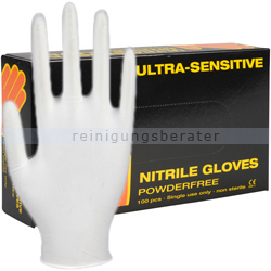Einmalhandschuhe aus Nitril Abena Sensitive Ultra weiß M
