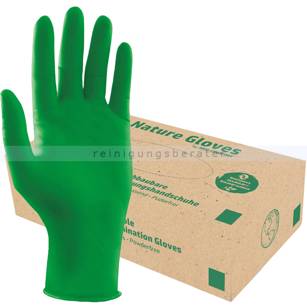 Einmalhandschuhe aus Nitril Ampri Nature Glove grün M