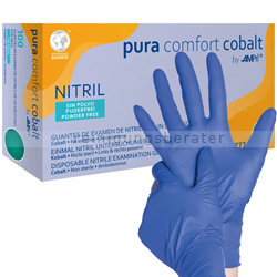 Einmalhandschuhe aus Nitril Ampri pura comfort cobalt S