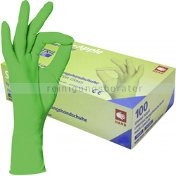 Einmalhandschuhe aus Nitril Ampri Style Apple grün M
