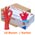 Zusatzbild Einmalhandschuhe aus Nitril Ampri Style Hot Chili L Karton