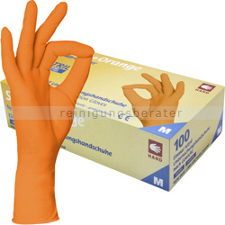 Einmalhandschuhe aus Nitril Ampri Style Orange L