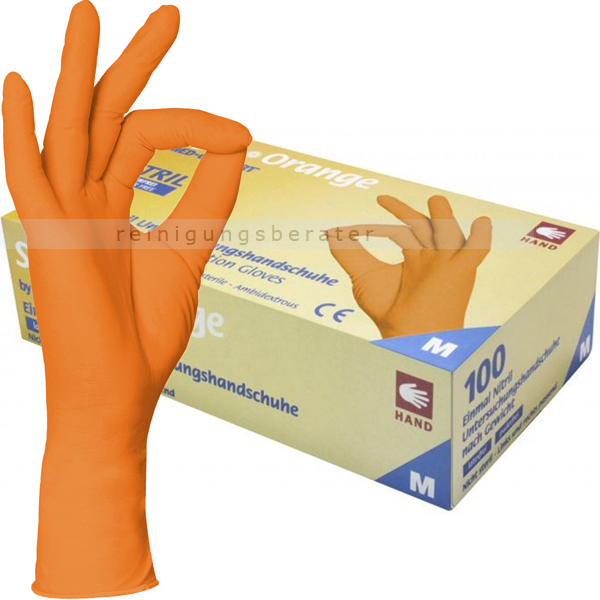 Einmalhandschuhe aus Nitril Ampri Style Orange XL