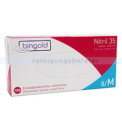 Einmalhandschuhe aus Nitril Bingold Nitril 35 M violettblau
