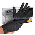 Einmalhandschuhe aus Nitril Hygostar Diamond Grip schwarz L