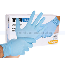 Einmalhandschuhe aus Nitril Hygostar Safe Virus blau M