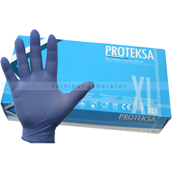 Einmalhandschuhe aus Nitril Proteksa blau XL