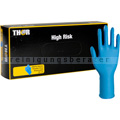 Einmalhandschuhe aus Nitril Thor High Risk blau L