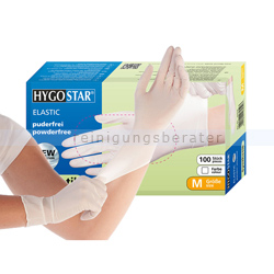 Einmalhandschuhe aus Synthetik Hygostar Elastic weiß M