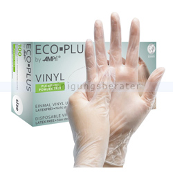 Einmalhandschuhe aus Vinyl Ampri Eco-Plus weiß L