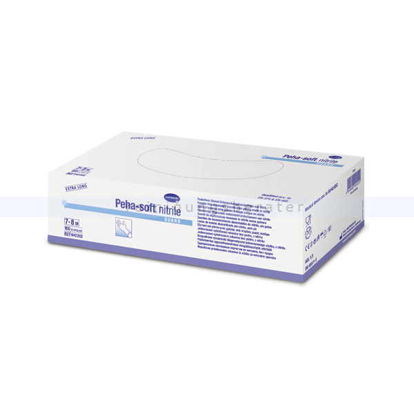 Einmalhandschuhe Hartmann Peha-soft nitrile guard blau L