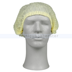 Einweghaube Abena Haarnetz Classic PP gelb L