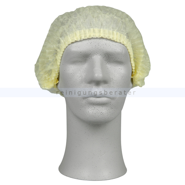 Einweghaube Abena Haarnetz Classic PP gelb L