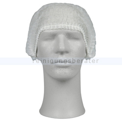 Einweghaube Abena Haarnetz Classic PP weiß L