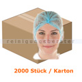 Einweghaube Abena Haarnetz Classic Vliesstoff blau Karton