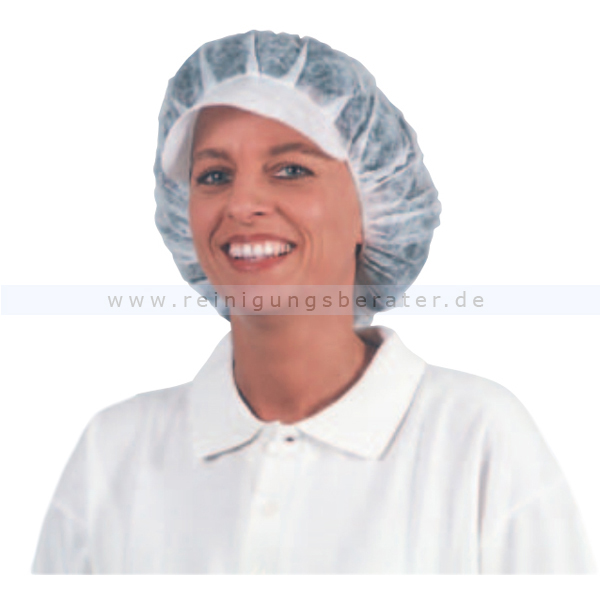 Einweghaube Ampri, Baretthaube Med Comfort mit Schirm Einweg-Kopfschutz weiß, 100 Stück/Beutel 04050-weiss