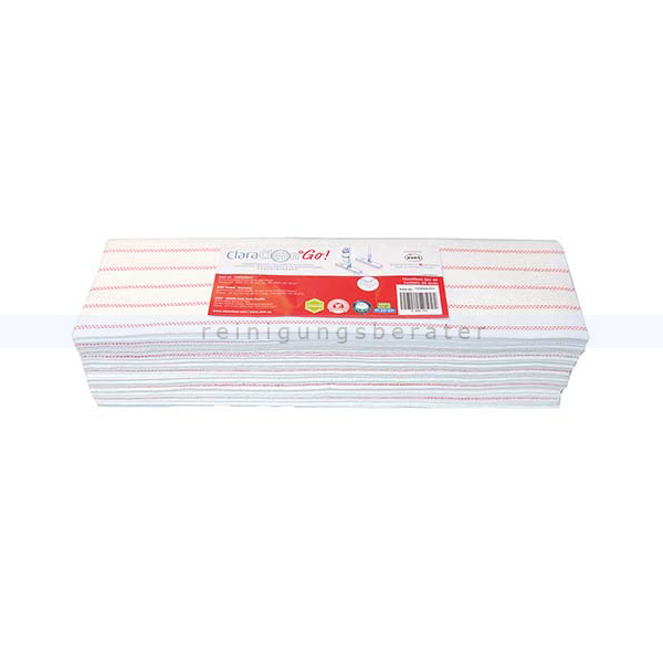 Einwegmop ClaraClean Go! 60 rot 60x12 cm 400 Stück