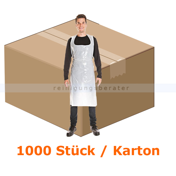 Einwegschürze Hygostar LDPE auf Rolle 70x117 cm weiß