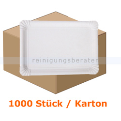 Einwegteller NatureStar BIO Pappe 200x165 mm 1000 Stück