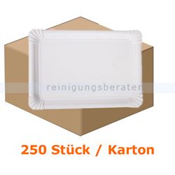 Einwegteller NatureStar BIO Pappe 230x330 mm 250 Stück