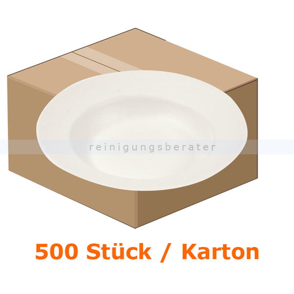 Suppenteller NatureStar BIO Suppenteller Ř 230 mm 500 Stück lebensmittelecht, umweltfreundlich, Kartonabgabe 410220