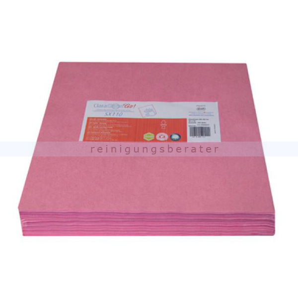 Einwegtücher ClaraClean Go! SX 110 rot 33x33 cm 1000 Stück