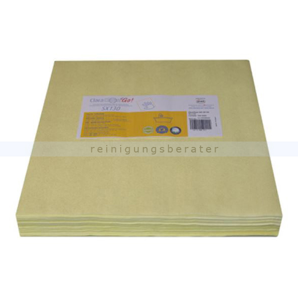 Einwegtücher ClaraClean Go! SX 130 gelb 33x33 cm 1000 Stück