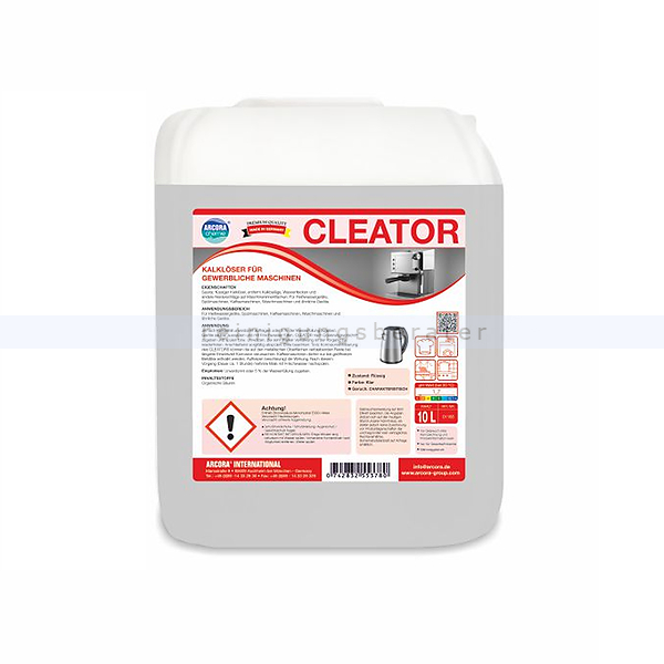 Entkalker für Küchenmaschinen Arcora Cleator 10 L