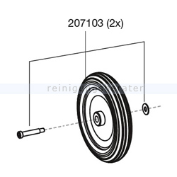 Ersatzräder und Rollen Sprintus Rad komplett