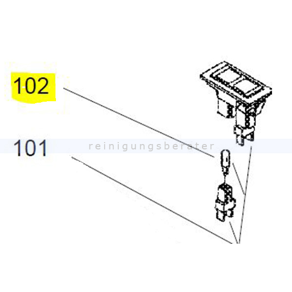 Ersatzteil Diversey Taski 4122866 LED 24 V 4106/208