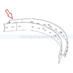 Ersatzteil Fimap Leiste Saugfuss hinten für My 16