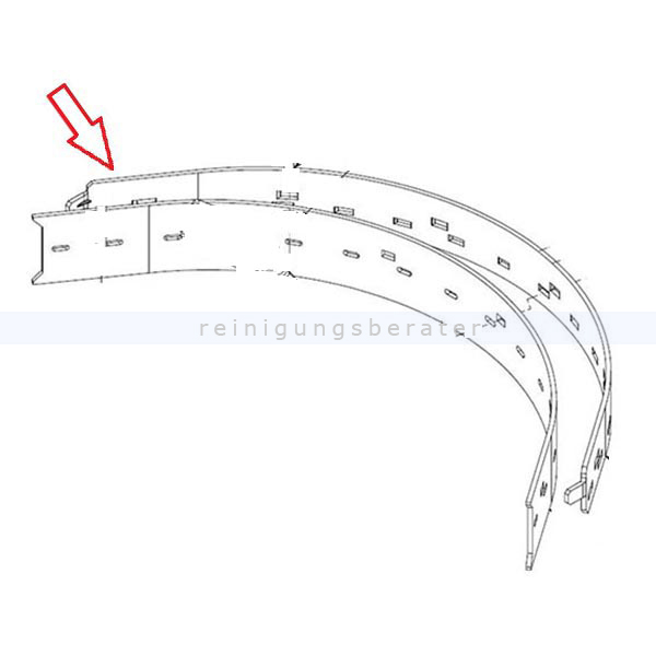 Ersatzteil Fimap Leiste Saugfuss hinten für My 16
