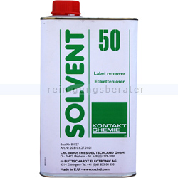 Etikettenlöser Chemie Solvent Solvent 50 1 L
