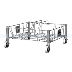 Fahrgestell Rubbermaid Dolly aus Stahl Edelstahl 2er