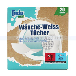 Farb- und Schmutzfangtücher Cado mat Wäsche Weiß 25 Tücher
