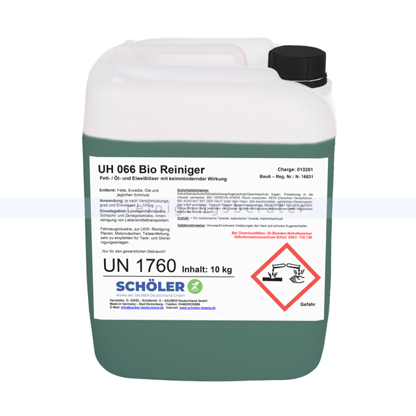 Fettlöser Schöler UH 066 Bio Reiniger 10 kg