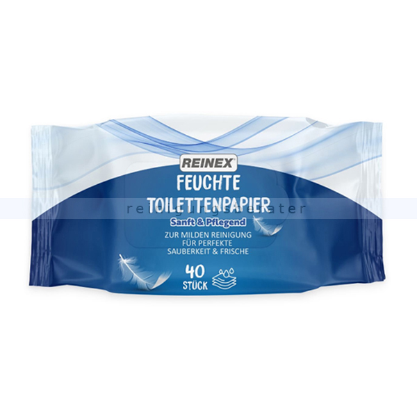 feuchtes Toilettenpapier Reinex Spenderpackung 40 Tücher