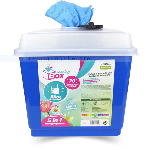 Feuchttuchspender CleaningBox 5-in-1 Büro & Haushalt 70er