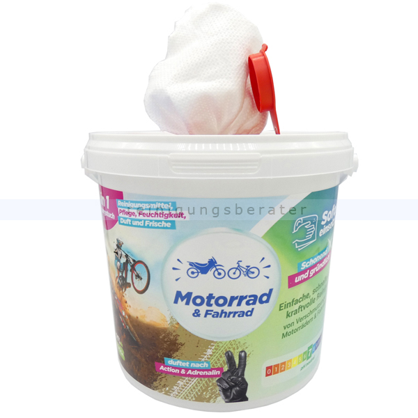 Feuchttuchspender CleaningBox 5-in-1 Motorrad & Fahrrad 35er