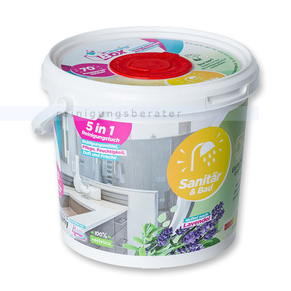 Feuchttuchspender CleaningBox 5-in-1 Sanitär & Bad 70 Stück