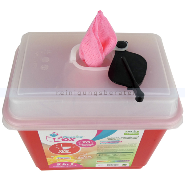 Feuchttuchspender CleaningBox 5-in-1 WC & Toilette 70er