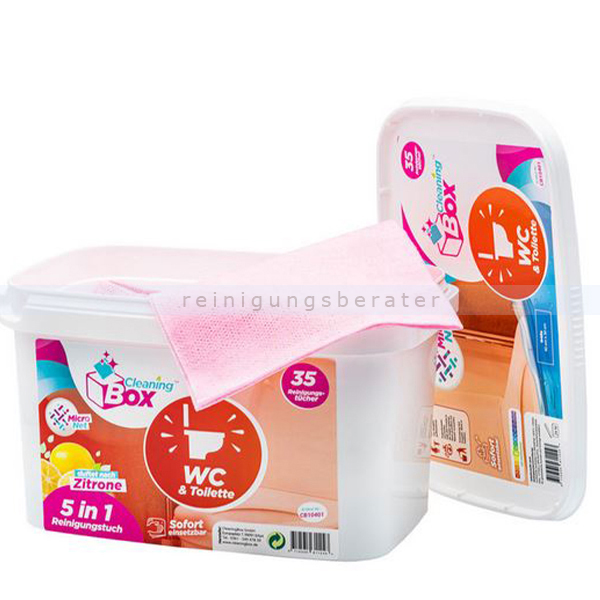 Feuchttuchspender CleaningBox WetCleanWipes 5-in-1 35 Stück