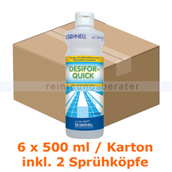 Flächendesinfektion Dr. Schnell DESIFOR QUICK 6 x 500 ml