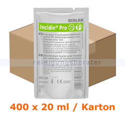 Flächendesinfektion Ecolab Incidin Pro 400 x 20 ml Sachets