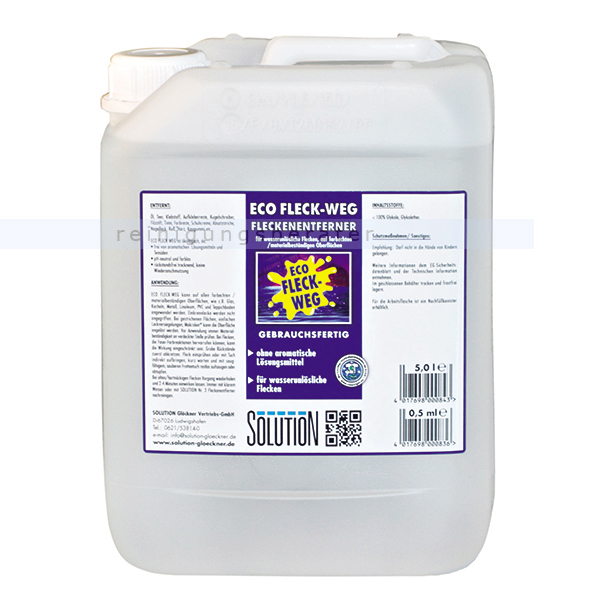 Fleckenentferner Solution Glöckner ECO Fleck-Weg 5 L