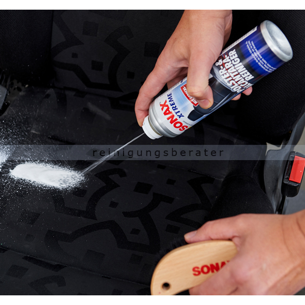 SONAX XTREME Polster- & Alcantara Reiniger 5x 400 Milliliter - Glaspflege  (Außen) - Scheibenreiniger - Pflege & Wartung 