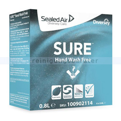 Flüssigseife Diversey SURE Hand Wash Free 6 x 0,8 L