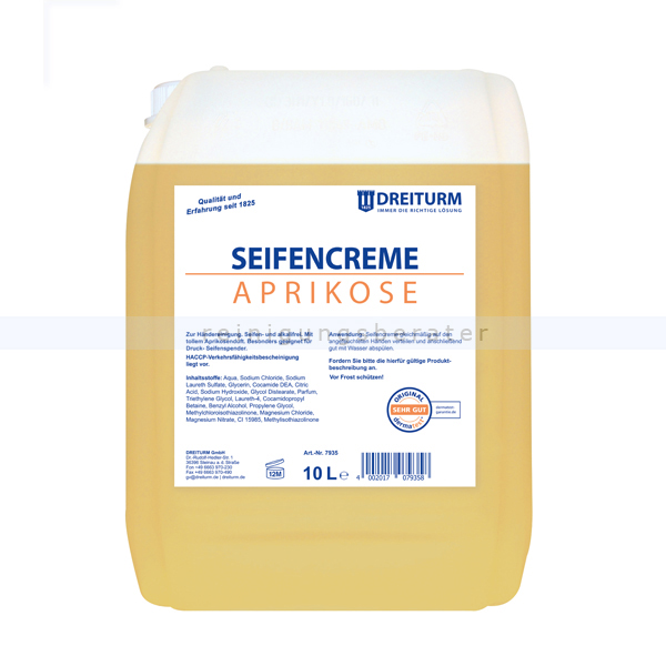 Flüssigseife Dreiturm Aprikose 10 L