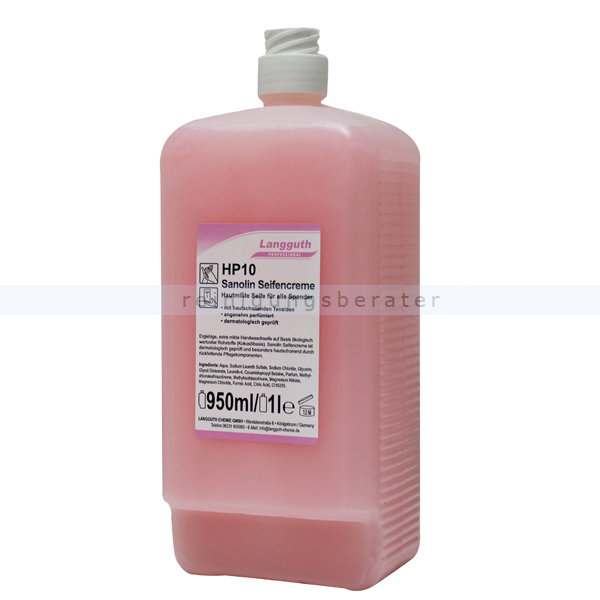 Flüssigseife Langguth HP10 Sanolin rose 950 ml