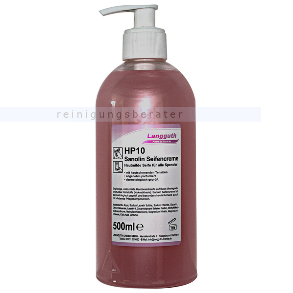 Flüssigseife rose HP10 Sanolin 500 ml
